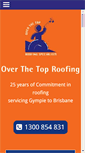 Mobile Screenshot of overthetoproofing.com.au