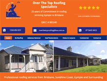Tablet Screenshot of overthetoproofing.com.au